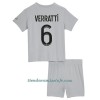 Conjunto (Camiseta+Pantalón Corto) Paris Saint-Germain Verratti 6 Segunda Equipación 2022-23 - Niño